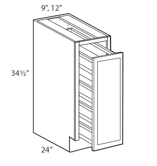 Base Full Door Spice Rack Cabinet