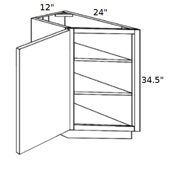 Expresso Clearance — Base Transitional Angled Cabinet