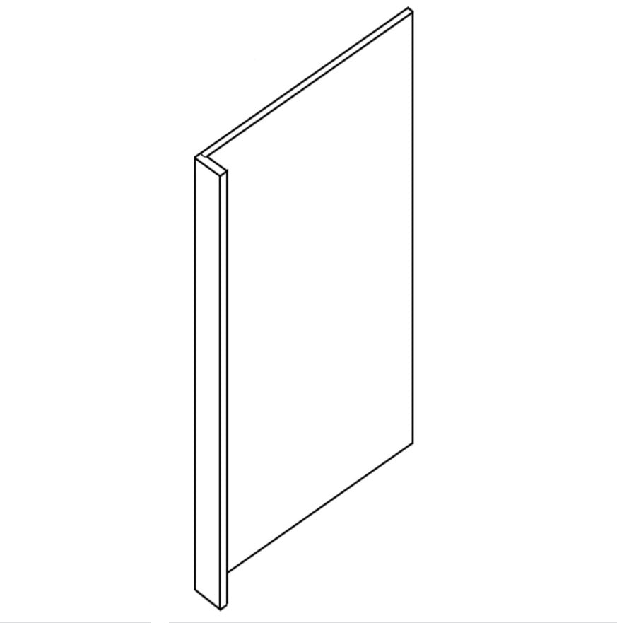 DRW3 dishwasher panel with front filler