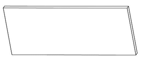 Single finished panel — profile illustration